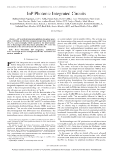 InP Photonic Integrated Circuits: Design & Fabrication