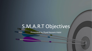 SMART objectives Workshop