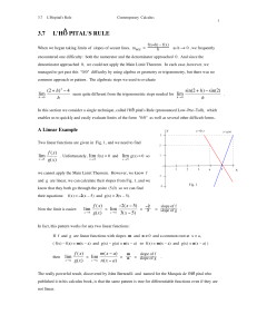 Contemporary Calculus 3.7 L'Hopital's Rule 