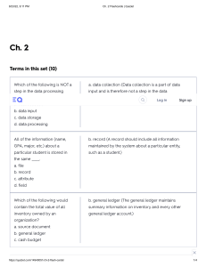 Ch. 2 Flashcards   Quizlet