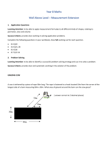 Year 8 measurement extension