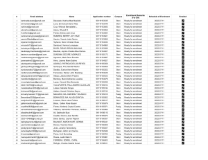 Enrolment Scheduling CE Update July 17, 2022