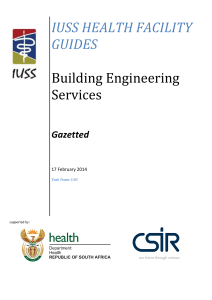 IUSS Building Engineering Services Gazetted
