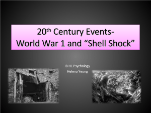 WWI and Shell Shock
