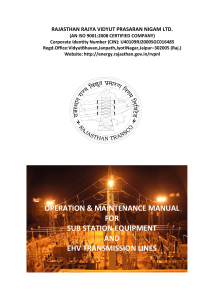 RVPN O&M Manual for Substation and Lines