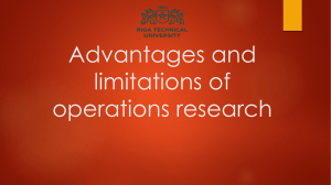 Definition of Operation research