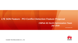 LTE PCI Conflict Detection Feature Proposal