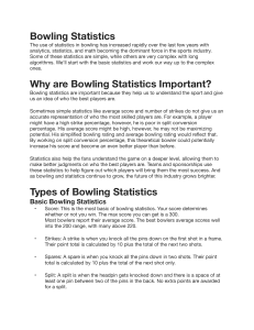 Bowling Statistics