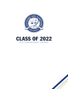 Online Spring 2022 Commencement Program