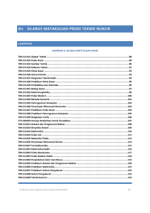 Lampiran Silabus Panduan Akademik Prodi Teknik Nuklir
