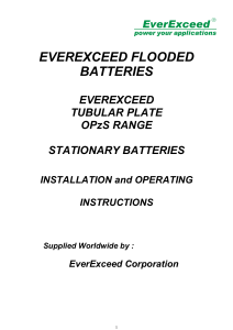 EverExceed Tubular OPzS Manual-1