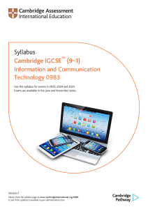 ICT 2022,2023,2024 Syllabus