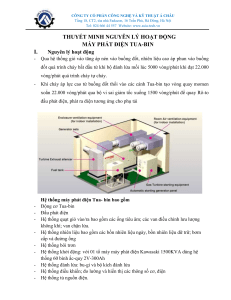 Thuyết minh sơ đồ nguyên lý máy Tua-bin