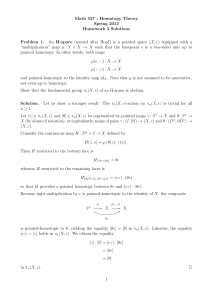 Math 527 - Homotopy Theory Spring 2013 Homework 3 Solutions
