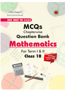 Arundeep's ICSE MCQs Chapterwise Mathematics Class 10