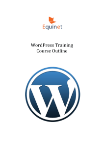 WordPress-Training-Course-Outline