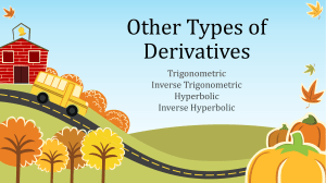 Other Types of Derivatives