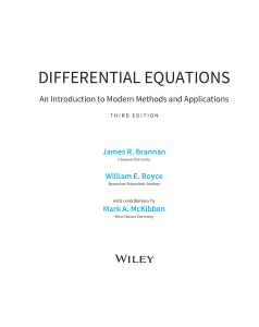 James R. Brannan, William E. Boyce-Differential Equations. An Introduction to modern Methods and Applications-Wiley (2015)