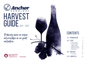 Anchor Oenology Harvest Guide 2021-2022