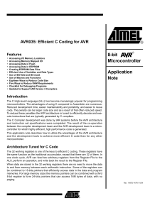 AVR035, Efficient C Coding for AVR