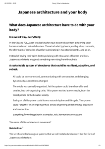Japanese architecture and your body