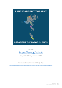 Landscape photography FAROES MY MAPS map link