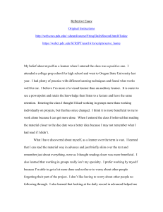 reflective essay example 02