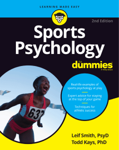 (For dummies) Todd M. Kays  Leif H. Smith - Sports psychology (2022)