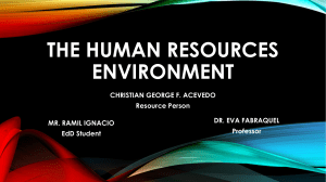Human Resource Environment