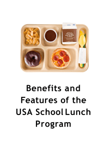 Benefits and Features of the USA School Lunch Program