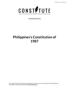1987 Constitution of the Philippines