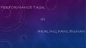 performance task in araling panlipunan