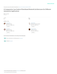 A Comparative Case Study of Distributed Network Ar