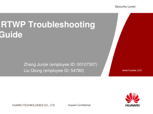 Security Level RTWP Troubleshooting uide