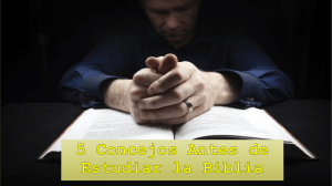 5 Concejos Antes de Estudiar la Biblia
