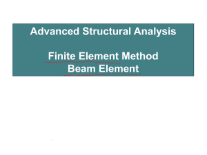 CIV5134 Lecture FEM (Beam Element)-Week8 (2)