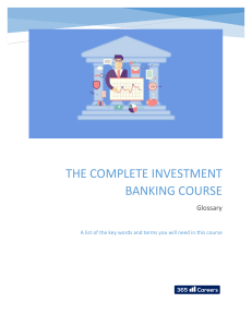 investment banking terms 