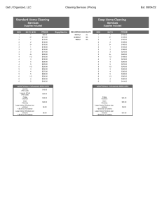 Organized Pricing   Price Lists   Service Costs - Sheet1