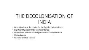 The decolonisation of india palm cards