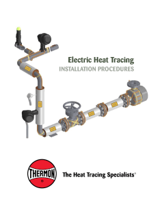 Electric Heat Tracing Installation