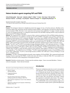 Hetero-bivalent agents targeting FAP and PSMA