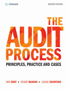 The Audit Process (2019, Cengage Learning EMEA) - Iain Gray, Louise Crawford, Stuart Manson