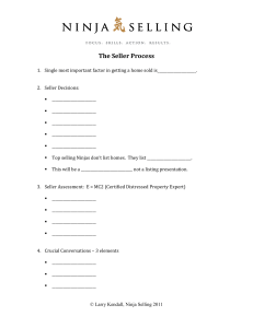 16-Step-Seller-Process for Ninja Selling Real Estate Agents