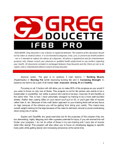 Greg Doucette Email List Full Body Training Plan.docx