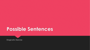 Possible Sentences