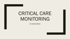 Critical care monitoring 