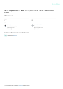 IoT Children Healthcare System: mHealth & Edutainment
