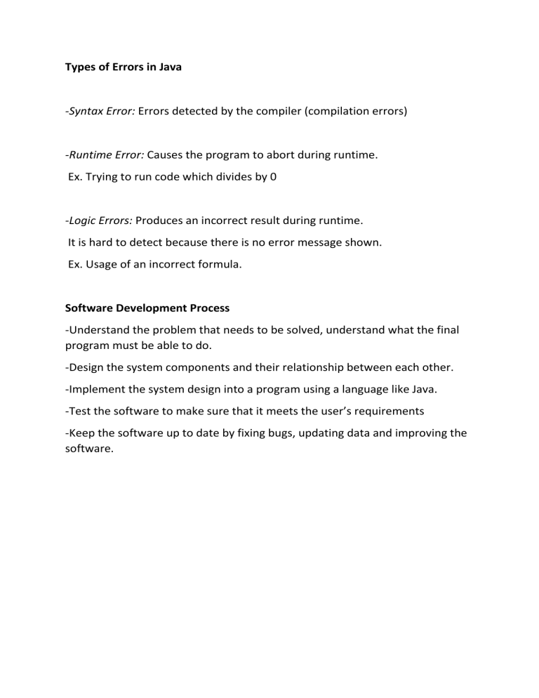 types-of-errors-in-java-and-software-development