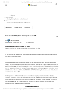 SAP Systems Running on Azure VMs - Microsoft Tech Community