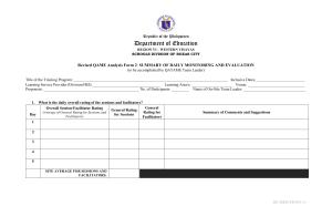 RC-HRD-FR-016 QAME Form 2 Summary of Daily M&E
